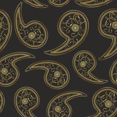 Paisley seamless pattern