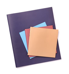 Group of color blank brochures