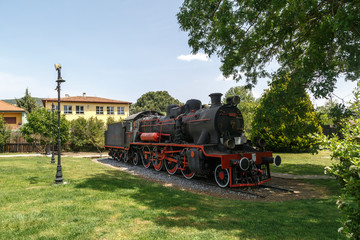 Fototapeta na wymiar Historical Train Locomotive