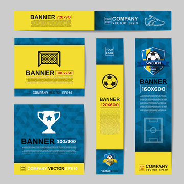 Banner Leaderboard 728X90 Ouro Preto Uso Vetor Design Simples Para  vetor(es) de stock de ©eldr.design 254545728