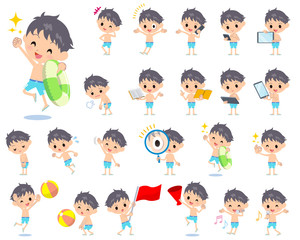 boy blue Swimwear style 2