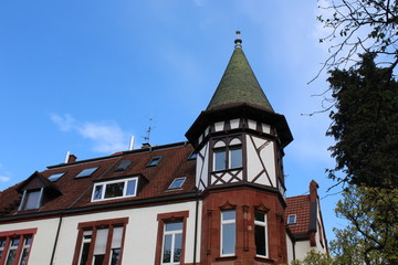 Fototapeta na wymiar Wohnhaus in Freiburg