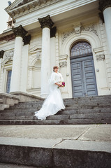 Obraz premium Bride portrait on nature