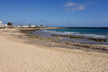 Costa Teguise coastline, Lanzarote, Canary islands
