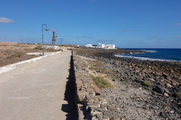 Promenade in Costa Teguise, Lanzarote, Canary islands