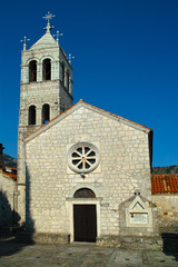 Fototapeta na wymiar Montenegro church monastery summer shot
