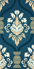 Damask seamless pattern