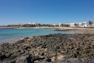 Costa Teguise coastline, Lanzarote, Canary islands