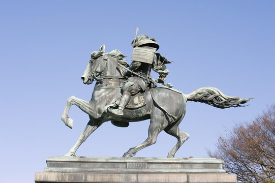 Statue of Kusunoki Masashige a Samurai Warrior, Imperial Palace, Tokyo, Japan