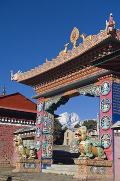 Tengboche Monastery, Tengboche, Solu Khumbu Everest Region, Sagarmatha National Park, Himalayas, Nepal