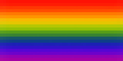 LGBT Flag With Pixelation Effect