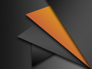  Gray and orange background overlap dimension modern line bar design for text and message website design 
