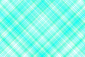 Illustration with cyan and white checkered diagonal lines