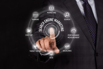 SEM TECHNOLOGY COMMUNICATION TOUCHSCREEN FUTURISTIC CONCEPT