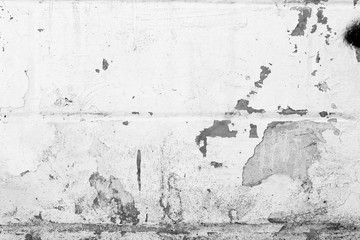 Wall fragment with attritions and cracks