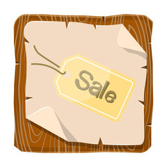 Sale tag simple colorful icon