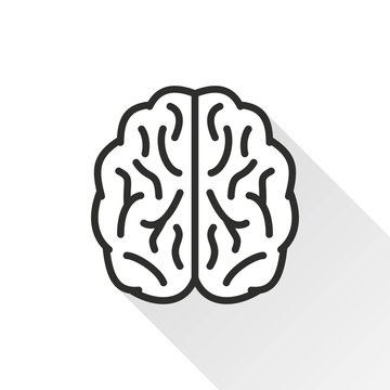 Brain - vector icon.