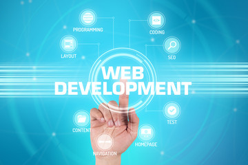 WEB DEVELOPMENT TECHNOLOGY COMMUNICATION TOUCHSCREEN FUTURISTIC