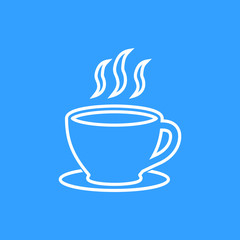 Coffee cup - vector icon.