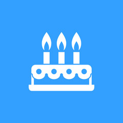 Cake - vector icon.