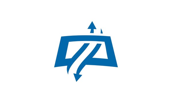 abstract arrow logo icon 