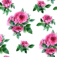 Tuinposter Colorful vintage pattern with floral ornament useful as background. © Natali_Mias
