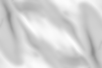 White cloth background abstract with soft waves.