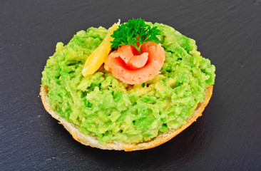 Sandwiches with Avocado and Salmon