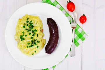 Mashed Potatoes and Black Pudding Kaszanka