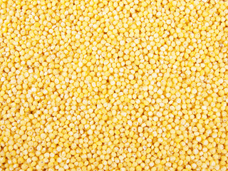 Millet seeds textured background