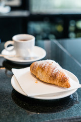 coffee with croissant