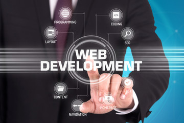 WEB DEVELOPMENT TECHNOLOGY COMMUNICATION TOUCHSCREEN FUTURISTIC