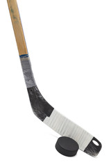 Fototapeta premium Hockey Stick and Puck