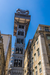 Fototapeta premium The Santa Justa Lift also called Carmo Lift is an elevator in Li