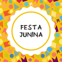 Bright vector illustrationfor the Festa Junina Brazil Festival.