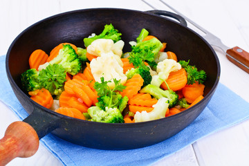 Steamed Vegetables Potatoes, Carrots, Cauliflower, Broccoli