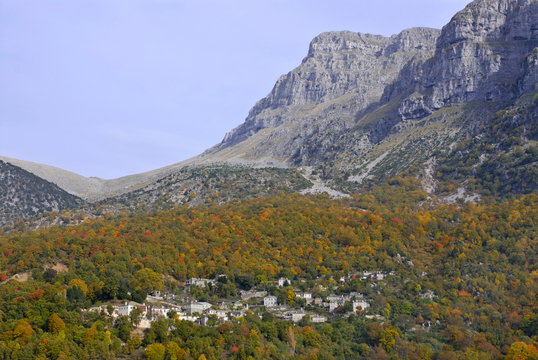 Zagoria mountain village near the Vikos Gorge, Epiros, Greece