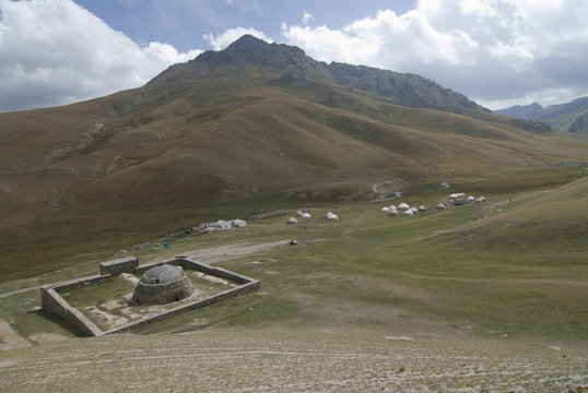 Caravanserei Tash Rabat on the Torugart Pass, Kyrgyzstan