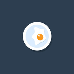 Omelette vector Icon
