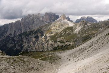 Alpine landscape in the Dolomites, Italy, Europe