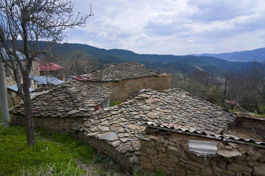 Monastery of St. Prodhomos one of the antique Orthodox churches of Voskopoja, Albania