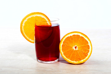 Red juice and oranges © olgafilo215