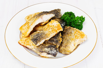 Grilled Fish on White Plate
