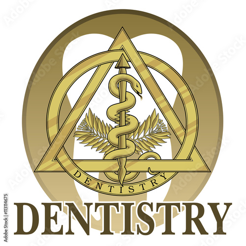 "Dentistry Symbol Design is an illustration of a design or template
