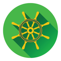 Obraz premium Icon of steering wheel