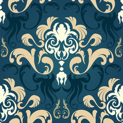 Damask seamless pattern