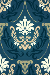 Damask seamless pattern