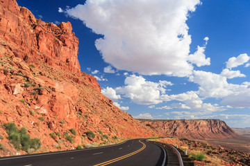 View of Navajo and Hopi Nation Reservations in Arizona,  USA