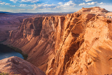 Fototapeta na wymiar Horse Shoe Bend of Colorado River, near Page, Arizona, USA