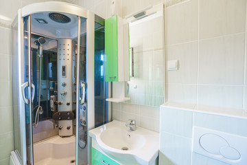 Interior of a bathroom in a guest house